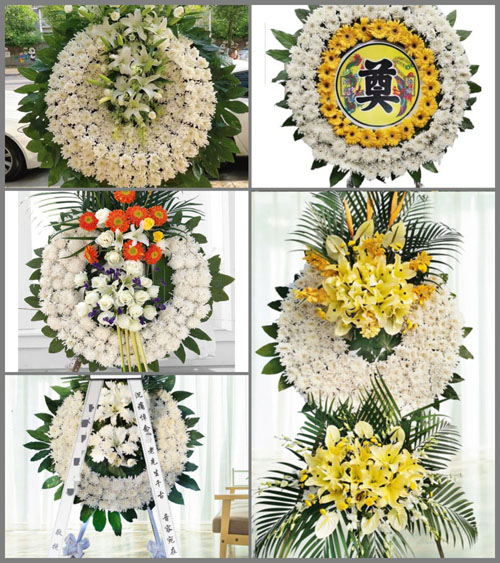 山东青岛平度市南村镇姚丘村花圈速递